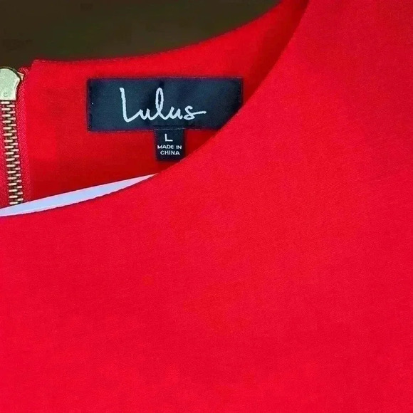 Lulus red shift dress L knee length - Picture 3 of 3
